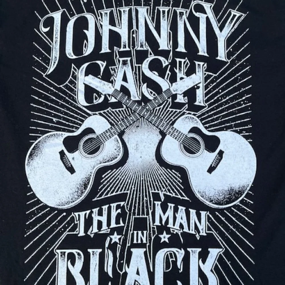 Johnny Cash NWT Men's Black Short Sleeve Crew-Neck Graphic T-Shirts  Size Medium - Picture 3 of 6